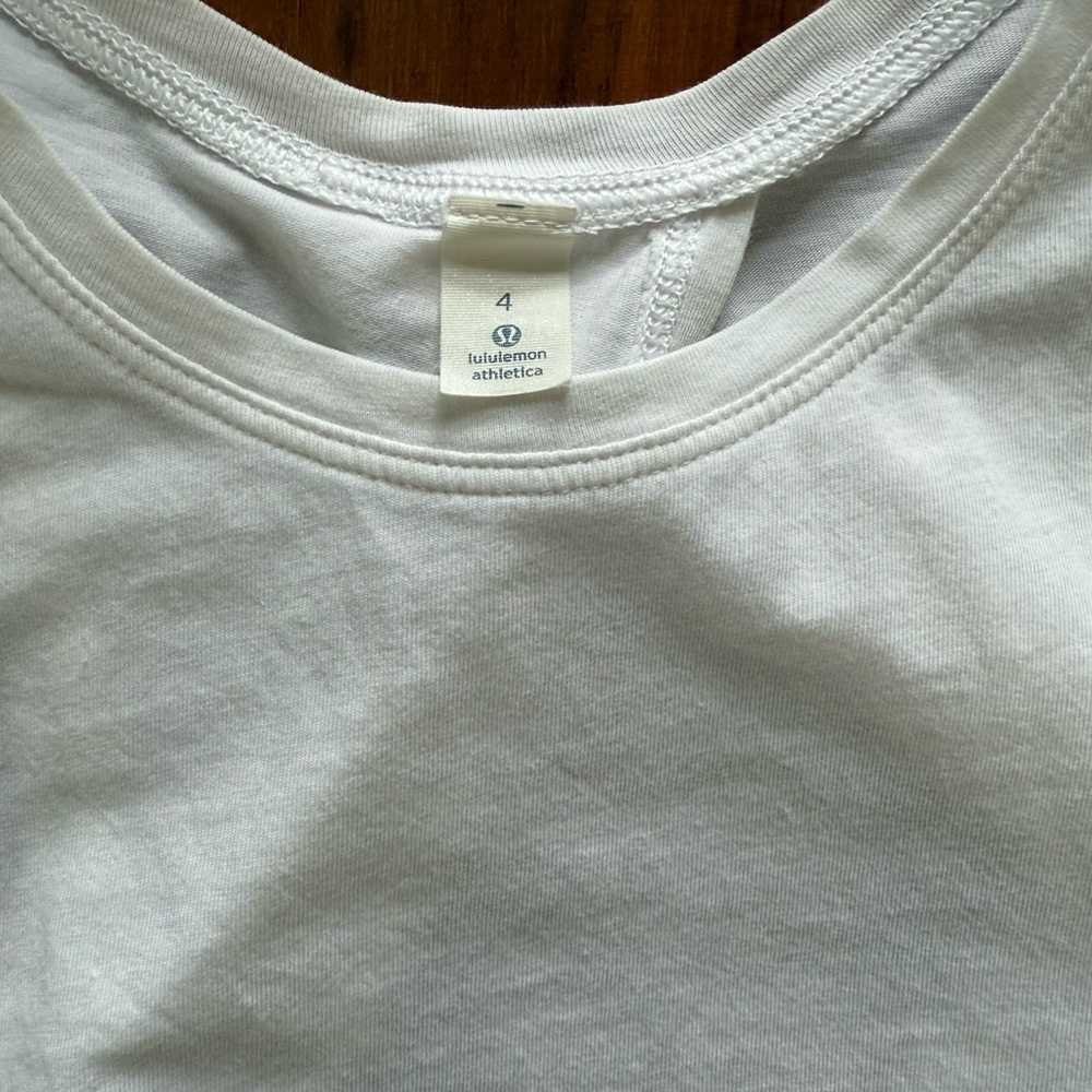 Lululemon All Tied Up Back Tie Tank Size 4 White - Picture 7 of 10
